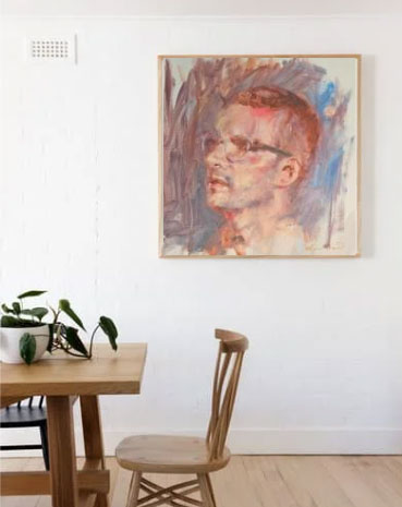 Man with glasses in frame